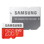 Micro SD 256Gb Samsung Class 10 Evo Plus U1 (R/W 130 MB/s) + адаптер SD (MB-MC256KA)