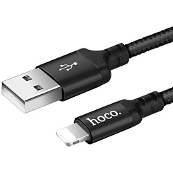 Кабель USB <--> Lightning  1.0м HOCO X14 Times speed, чёрный