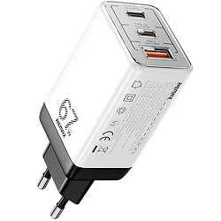 Сетевое ЗУ 1USB/2Type-C REMAX RP-U159PRO, белый, 67W