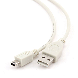Кабель USB <--> miniUSB  1.8м GEMBIRD CC-USB2-AM5P-6 пакет