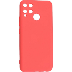 Силиконовый чехол SILICONE CASE Soft Matte для Realme C15 красный