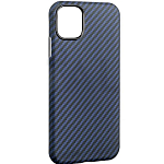 Задняя накладка K-Doo Kevlar для iPhone 15 Pro, под карбон, синий