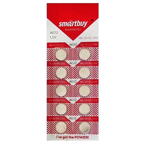 Элемент питания SMARTBUY AG12 BL-10
