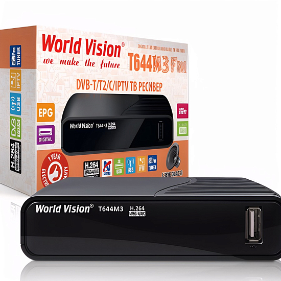 Ресивер DVB-T2 WORLD VISION T644M3