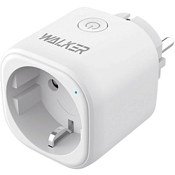 Умная розетка WALKER WH-701, Wi-Fi, для "Умного дома", белая