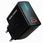 Сетевое ЗУ 1Type-C 3A MORE CHOICE NC60a Black, PD20W