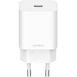 Сетевое ЗУ Xiaomi Cuktech/ZMI 1Type-C 20W, QC 3.0, 3A (HA716C White) белое