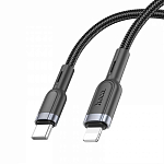 Кабель Lightning <--> Type-C  1.2м HOCO U117 Grand, чёрный
