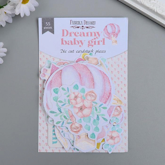 Набор высечек "Dreamy baby girl" 55 шт 5490649