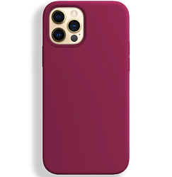 Силиконовый чехол SILICONE CASE для iPhone 12 Pro Max (36 вишеневый)