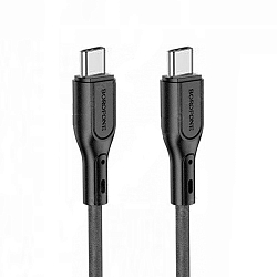 Кабель Lightning <--> Type-C  1.0м BorOFONE BX66 Wide, чёрный