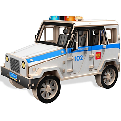 Деревянный конструктор «Полицейская машина»