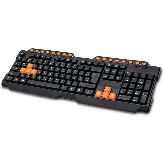 Клавиатура RITMIX RKB-151 черная/оранжевая, USB