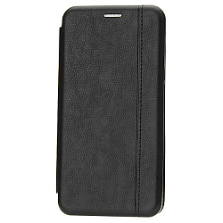 Чехол футляр-книга FAISON для XIAOMI Poco X3, PREMIUM Line, CA-11, экокожа, чёрный