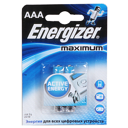Элемент питания ENERGIZER LR03 Maximum BL-2