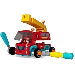 Игровой набор JIALEGU TOYS "Пожарная автовышка" (20 см, шуруповёрт, инструм., звук, фигурка водителя)