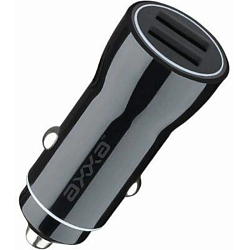 Авто ЗУ 2USB 2.4А AXXA черный (2231)