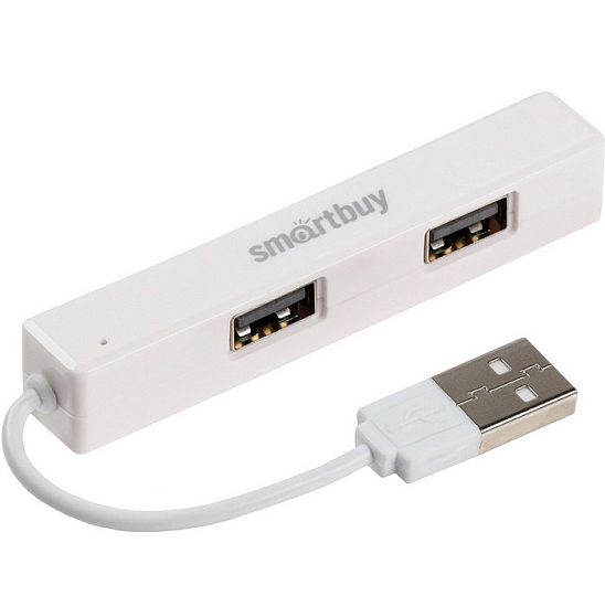 USB-Хаб SMARTBUY (SBHA-408-W) белый, 4 порта