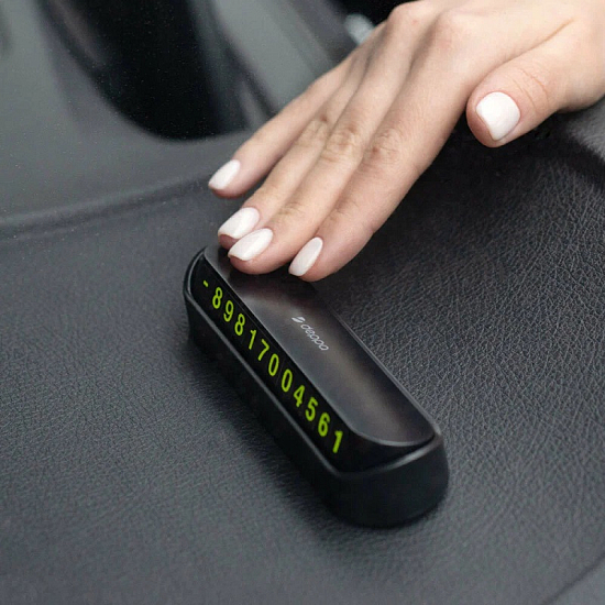 Автовизитка DEPPA Parking Card, черный (47200)