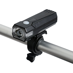 Фонарь велосипедный передний аккумуляторный, водонепроницаемый, 1 диод, 3 режима, с сигналом 9865928