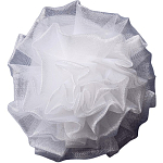 Резинка для волос бант "Школьница" волнушка, d-6 см, белый 7915737