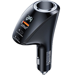 Авто ЗУ 1USB/2Type-C-C 3.0A 88.5W REMAX RCC339 чёрный