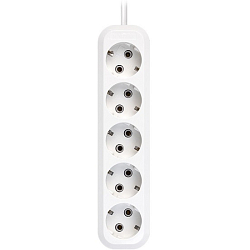 Сетевой удлинитель 10.0м SMARTBUY SBE-16-5-10-Z, 5 розеток, 16А/3,5кВт с/з ПВС 3х1,0