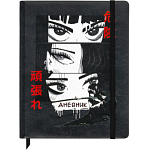 Дневник 1-11 класс 48л, кожзам (твердая), печать, резинка, конверт, BRAUBERG, Аниме, 106578