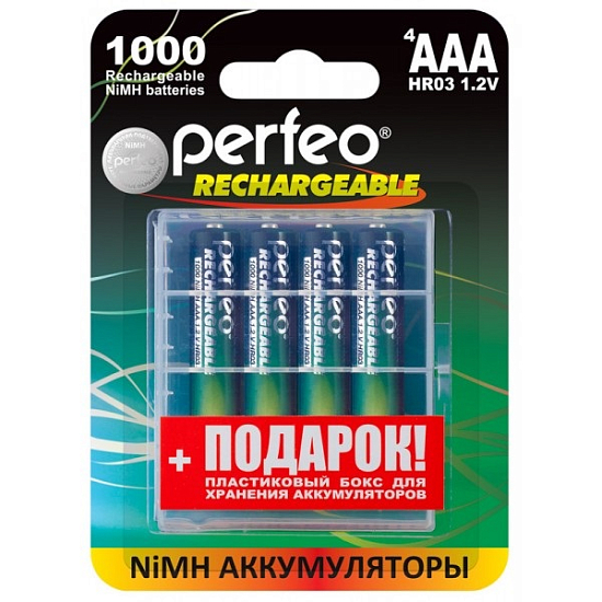 Аккумулятор PERFEO R03 (1000mAh) BL-4