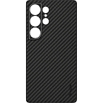 Задняя накладка Kondijan Carbon для Samsung Galaxy S25 Ultra (черный)