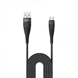 Кабель USB <--> microUSB  3.0м MIVO MX-61M черный