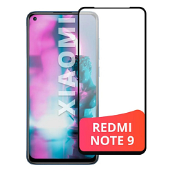 Противоударное стекло 3D NONAME для Xiaomi Redmi Note 9 SUPER, черное
