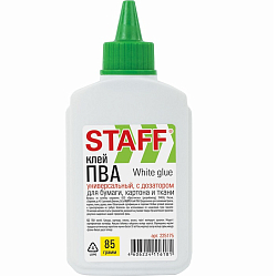 Клей ПВА STAFF EVERYDAY 85 г, с дозатором, 225175