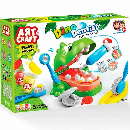Набор для лепки "Дино дантист" AЯT CRAFT