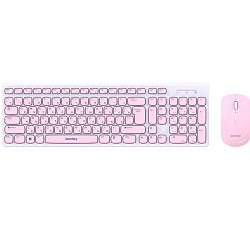 Клавиатура+мышь БП SMARTBUY ONE 250288AG бело-розовый (SBC-250288AG-WP)