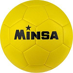 Мяч футбольный MINSA, размер 5, 32 панели, 3 слойный, цвет жёлтый