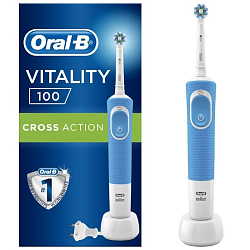Зубная щетка ORAL-B Vitality CrossAction 100 голубой