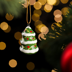 Сувенир "Новогодняя елка", ярославская майолика 7446552