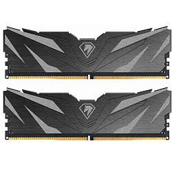 Оперативная память DDR5 Netac Shadow II, DDR5, 32GB (2x16GB), 6000 MHz, CL38, DIMM, с радиатором, RGB, черный (NTSWD5P60DP-32K)