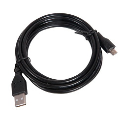 Кабель USB <--> microUSB  1.8м ГАРНИЗОН Pro GCC-mUSB2-AMBM-1.8M, черный, пакет