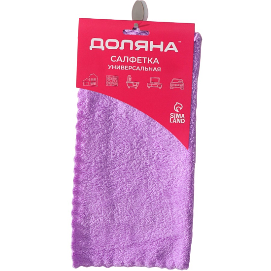 Салфетка микрофибра супервпитывающая Доляна, 30×30 см, цвет МИКС