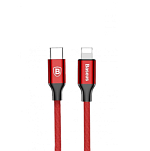 Кабель Lightning <--> Type-C  1.0м BASEUS Yiven, красный