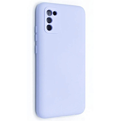 Задняя накладка SILICONE COVER для Samsung Galaxy A02S сиреневый