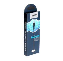 Кабель USB <--> microUSB  1.0м FAISON HX20 чёрный