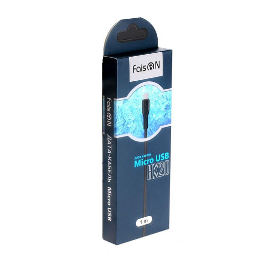 Кабель USB <--> microUSB  1.0м FAISON HX20 чёрный