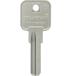 Заготовка ключа Palladium-1 2J70 2паза (27*8,9*2,5)  Китай