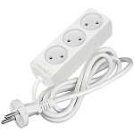 Сетевой удлинитель  1.5м DOMTOK 3гн.,ПВС 2*1  2,2кВт б/з