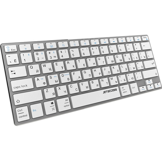 Клавиатура БП JETACCESS SLIM LINE K2 BT серебристый