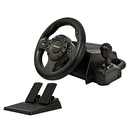 Руль DEFENDER FORSAGE DRIFT GT (USB/PS2/PS3) 12 кн., рычаг коробки передач