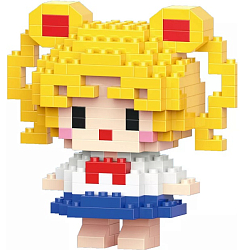 Фигурка-конструктор MyBlocks "Сейлор Мун" бел/син 7224A